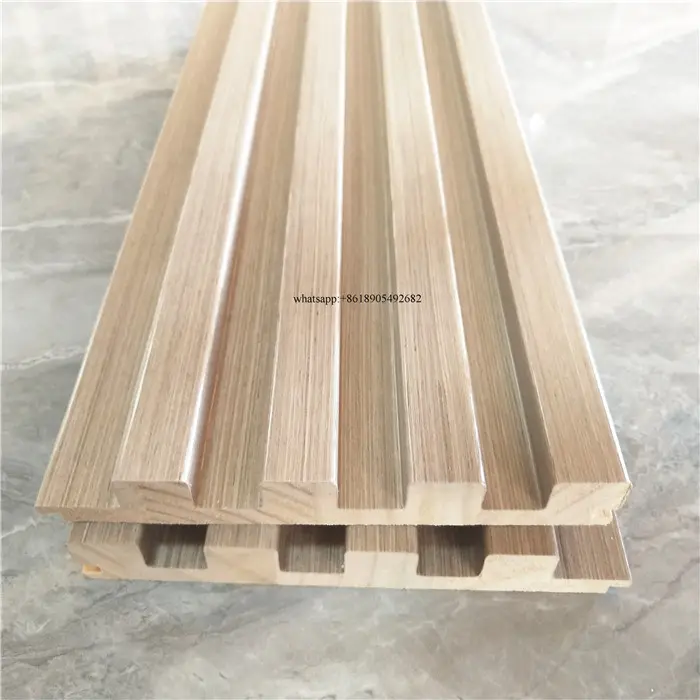 Декоративная деревянная облицовочная решетка, деревянная отделка, цельная деревянная настенная панель, внутренний декор стен