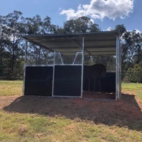 2026 Box de boxage pour chevaux portable en acier inoxydable avec toit, alimentation USB, taille personnalisée, pour écurie équestre extérieure, avec structure en acier pressurisé