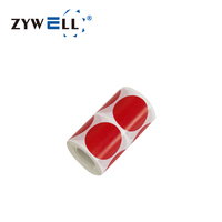 Étiquettes thermiques directes circulaires personnalisées 25*25mm, 2 rangées, 500 pièces/rouleau, étiquettes de produits, autocollants DIY avec logo, rouleau de papier