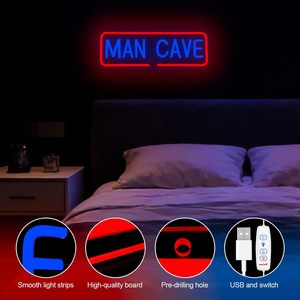 Luz LED de neón para Man Cave, luz ambiental colgante para interiores, letrero para tienda, decoración de pared, luz indicadora de entrada, letrero luminoso - Product Image 2