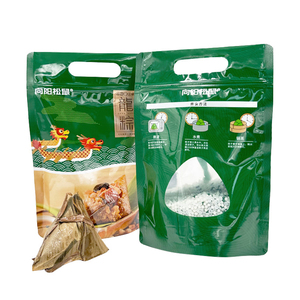 16oz Custom Food Grade Gravure Printed Moisture Proof Clear Plastic Stand up Pouches with Zipper Top for Food Snacks - Product Image 2