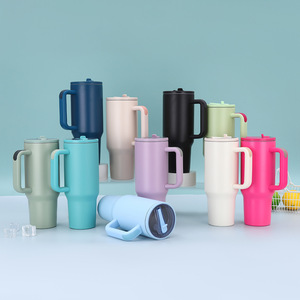 Vaso de 40 oz con Recubrimiento en Polvo H40.0, Color Rosa, Morado y Arcoíris, para el Día de San Valentín y el Día de la Madre, OEM/ODM - Product Image 1