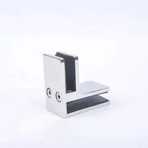 High Quality Stainless Steel 90 Degree Square Type Glass Clamp Glass Railing Clamp