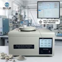 SKZ1064 Kalorimeter Bom Oksigen Otomatis Penuh untuk Penggunaan Padat dan Cair, Resolusi Tinggi 0.001K, Akurasi ±60J/g, Layar LCD