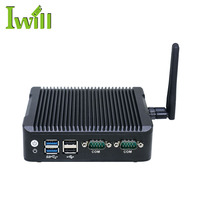 Mini PC N3160 sin Ventilador, Barebone, con 1 Ranura SIM, 1 Ranura MSATA, 1 Ranura para SSD o HDD de 2.5 Pulgadas, con Sistema Barebone de 2 LAN