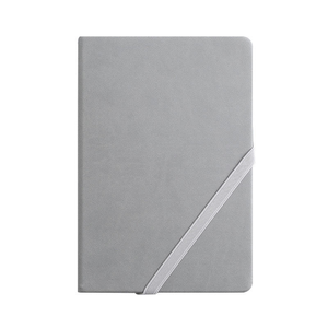 Agenda A5 en cuir PU rigide, avec clip pour stylo intégré et papier ligné épais - Product Image 1