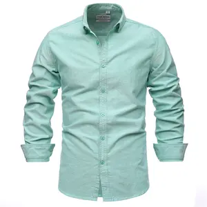 Coldker camisa oxford masculinas, 9 cores, novo algodão, blusa oxford, primavera, casual, manga comprida, slim fit, 2021 camisa da camisa