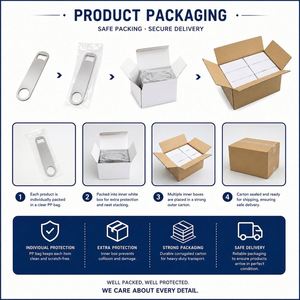 Décapsuleur plat en acier inoxydable personnalisé pour sublimation, idéal pour la cuisine, les restaurants, les cadeaux de festival - Vente en gros - Product Image 4