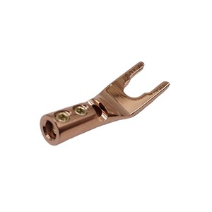 Conector de cable de altavoz para amplificador de audio sin soldadura, conector tipo banana en forma de Y/U de cobre puro/rodio/chapado en oro - Product Image 2