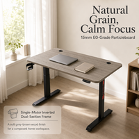 Bureau électrique extensible en bois AOR, réglable en hauteur, pour le travail ou l'apprentissage, couleur personnalisable, montage facile, direct usine