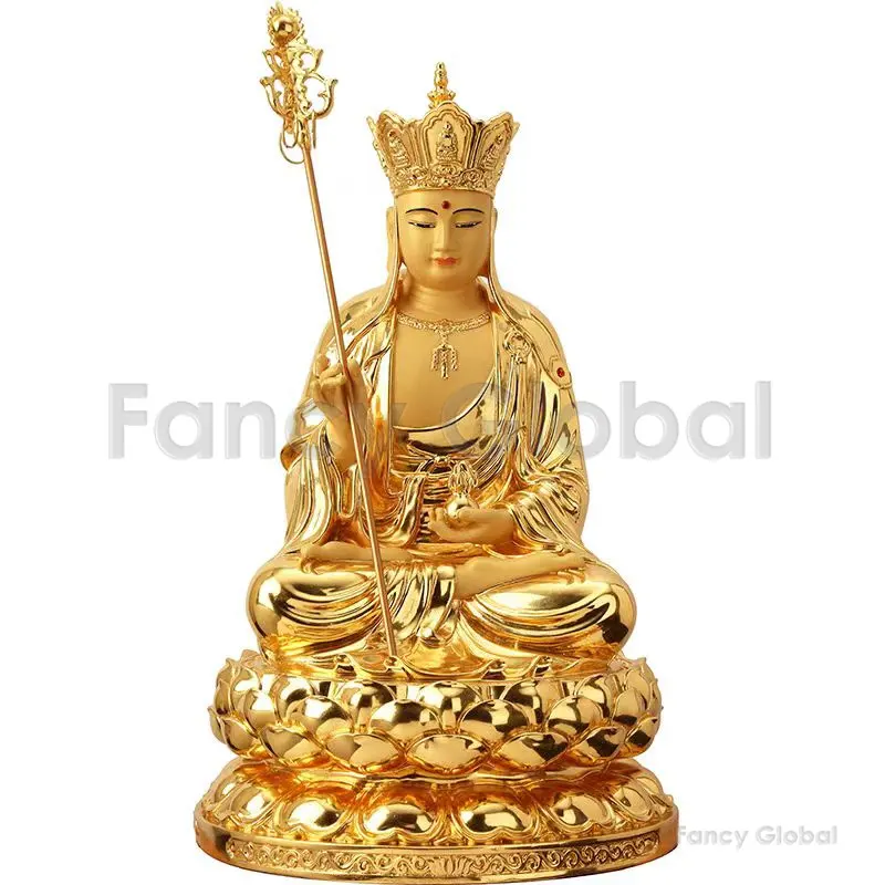 Chinese Direct Factory Bronze Ksitigarbha Statue Ksiti Garbha Buddha Sculpture