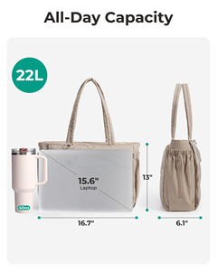 Sac fourre-tout à bulles gonflables pour femmes, sac de sport de 22 L pour gobelet de 40 oz, sac à main de travail pour voyage, yoga, collège - Product Image 2