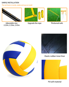 معدات ملاعب خارجية قابلة للتخصيص مباشرة من المصنع للبالغين قابلة للتعديل للكرة الطائرة للذكور و الإناث - Product Image 3
