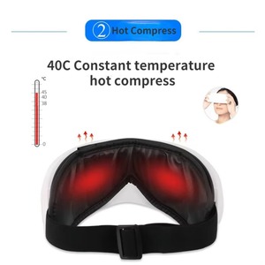Masseur oculaire Bluetooth avec musique, chaleur, compresse chaude et vibrations, pour une thérapie oculaire confortable et chauffante. - Product Image 3