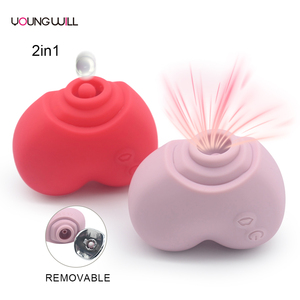 Vibrador 2 en 1 con Succión y Toque Suave para Mujeres, Proporciona Sensación de Lametones en el Clítoris, Resistente al Agua, Recargable, Juguetes Sexuales - Product Image 1