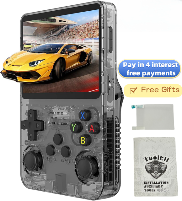 Factory Wholesale 128GB R36S Handheld Video Game Player 3.5'' HD Screen 17000 Games Classic Retro Gaming Console Christmas Gift