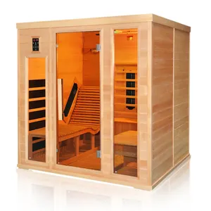 Sauna de madera para interiores, habitaciones prefabricadas de 1 a 6 personas, tamaño grande/Mini, personalizadas