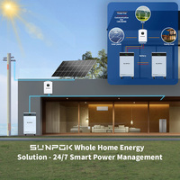 Sunpok Energy Garantie 10 Ans Onduleur 10 kW 15 kWh Pack de Batteries LiFePO4 51,2 V 300 Ah Batteries Solaires LiFePO4 48 V