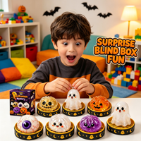 Ensemble de jouets à presser en maltose personnalisés pour Halloween, comprenant des jouets extensibles en gelée (citrouille, fantôme, œil), jouets anti-stress et objets fantaisie pour fêtes