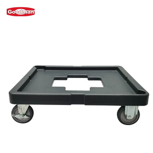 Cubo de basura comercial de 18 pulgadas para trabajo pesado <span class=keywords><strong>Dolly</strong></span> 5 ruedas giratorias Bloqueo giratorio Cubo de basura de encendido/apagado Movilidad hecho de plástico duradero (PP) - Product Image 3