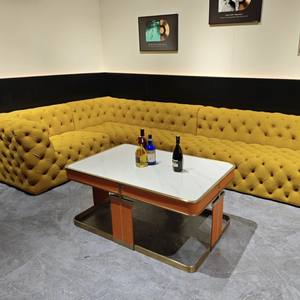 KTVソファイタリアンスタイルムーン表面ボタンソファバークラブパーティールーム個室バーカウンターKTVスペシャル - Product Image 4
