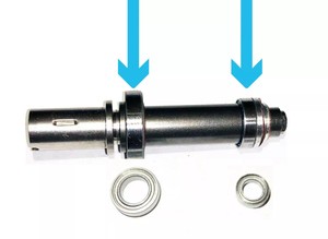 Ensemble de roulements pour pièce à main de perceuse à ongles UP200 UG12 # 1 # 2 pièces de rechange en acier inoxydable pour la réparation de lime électrique - Product Image 5