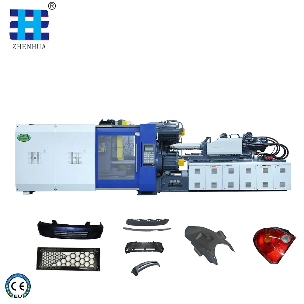 ZHENHUA 1000ton big Two Platen Plastic Injection Molding Machine with CE certificate for Auto Parts car keys Bumper