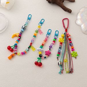 Plastic Charm Tassel Keychain Bag Pendant Fashion for Fruit Elephant Cherry Lanyard