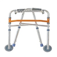 Déambulateur pédiatrique en alliage d'aluminium pour enfants, réglable en hauteur, léger, pliable, aide à la marche médicale pour les enfants à domicile