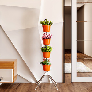 Soporte de Acero Inoxidable de Varios Niveles <span class=keywords><strong>para</strong></span> Macetas, Estante Decorativo Simple de Estilo Piso <span class=keywords><strong>para</strong></span> Sala de Estar, Balcón, Interior, <span class=keywords><strong>para</strong></span> <span class=keywords><strong>Plantas</strong></span> en Maceta - Product Image 4