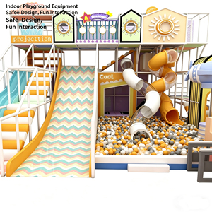 Équipement de divertissement intérieur en promotion au Liban : Aire de jeux intérieure souple avec labyrinthe et toboggan en spirale pour enfants - Product Image 2