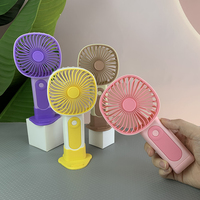 Mini-ventilateur portable USB rechargeable de poche pour étudiants, 4 couleurs, idéal pour l'extérieur en été