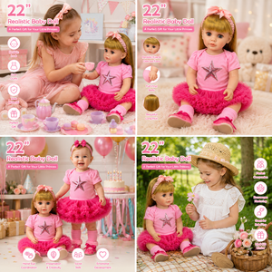 <span class=keywords><strong>Muñeca</strong></span> de Silicona Reborn con Funciones Inteligentes para Niñas, <span class=keywords><strong>Muñeca</strong></span> Eléctrica Interactiva con Música y Voz, 55 cm, con Libro de Peluche - Product Image 2