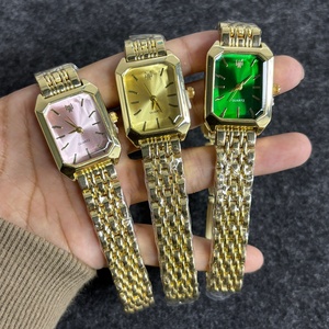 นาฬิกาควอตซ์ผู้หญิงดีไซน์หรูหราทันสมัย สายสแตนเลสสตีลสั่งทำพิเศษ รูปทรงสี่เหลี่ยม ดีไซน์แฟชั่น ODM ของขวัญสุดเพอร์เฟคสำหรับสุภาพสตรี - Product Image 2