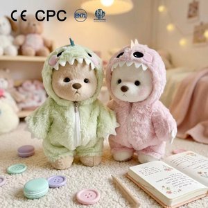 Funboxes - Muñeco <span class=keywords><strong>de</strong></span> <span class=keywords><strong>Peluche</strong></span> <span class=keywords><strong>de</strong></span> Dinosaurio <span class=keywords><strong>de</strong></span> 30 cm, Muñeco <span class=keywords><strong>de</strong></span> <span class=keywords><strong>Peluche</strong></span> con Vestido - Product Image 1