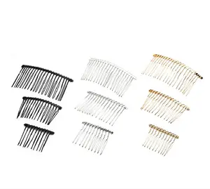Wholesale 10 15 and 20 teeth Twist Wire High Quality Personalized Metal Hair Comb