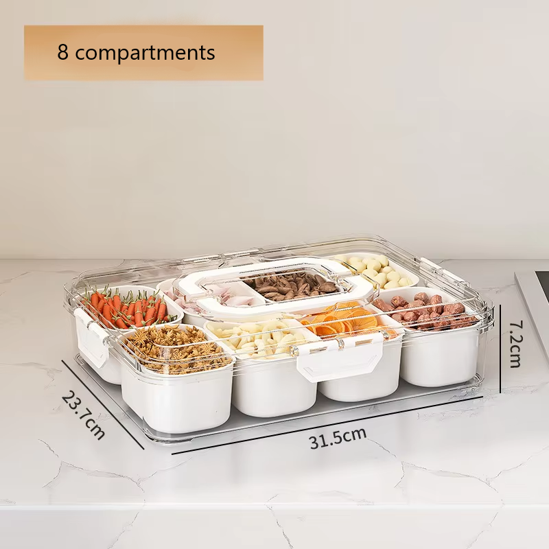 Caja de conservación de condimentos tipo A blanca (asa cuadrada)