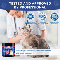 Masticables Dentales para Mascotas de Grano Suave, Refuerzo Inmunológico, Limpieza Dental Segura y Saludable, Elimina el Mal Aliento para Perros y Gatos