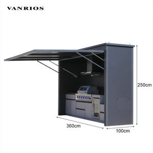 Isla de Barbacoa Moderna de Lujo al por Mayor, Cocina Exterior de Aluminio de Alta Calidad, Parrilla de Gas para Barbacoa, Horno para <span class=keywords><strong>Pizza</strong></span> - Product Image 6