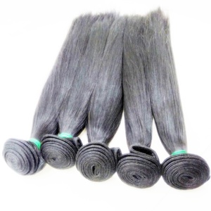 La mejor calidad 100% paquetes de trama de pelo recto natural indonesio del pelo humano de la Virgen el cabello es procesado naturalmente y con - Product Image 3