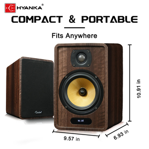 Altavoz HiFi de Madera de 5 Pulgadas <span class=keywords><strong>para</strong></span> Estantería, 40W Estéreo, USB, Control Remoto, Molde Privado, Stock Disponible, OEM, Venta al por Mayor de Fábrica - Product Image 5