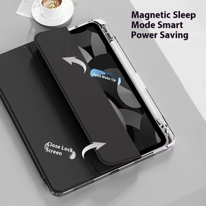 Vỏ bảo vệ bằng polycarbonate (PC) thông minh 8,3 inch Khe cắm bút sạc trong suốt Giá đỡ ba lớp (2 góc) cho <span class=keywords><strong>iPad</strong></span> Mini - Product Image 3