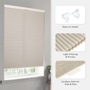 SAMADHI Top Down Bottom <b>Up</b> Cellular Shade Smart Honeycomb Blinds Double Cell Shutters Electric Window Honeycomb Blinds - Product Image 2