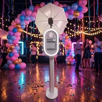 Photomaton DSLR de 10,2 pouces pour événements, mariages, avec miroir, flash, imprimante et support pour événements
