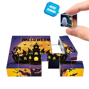 Bloques de construcción magnéticos para niños, juego educativo Montessori, para Halloween - Product Image 4