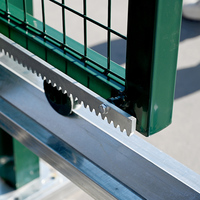 Cantilever metal schuifpoort, elektrische automatische motor aangedreven schuifpoort voor tuin en oprit, ijzeren schuifpoort voor huis