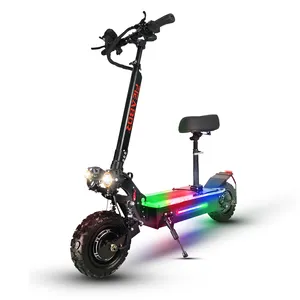 Foreign hot-selling model Q06 plus cross-country road tires optional 5600W high-power electric scooter for adults