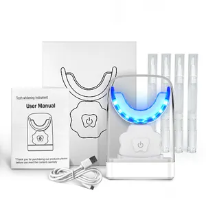 Kit lampu pemutih gigi, Laser nirkabel 16 menit Timer Kit Led pemutih gigi Label pribadi grosir