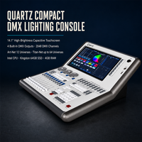 Console d'éclairage DMX Quartz Titan, écran tactile 14,1 pouces, 4 sorties DMX, 2048 canaux, contrôleur d'éclairage de scène, bureau Titan V10
