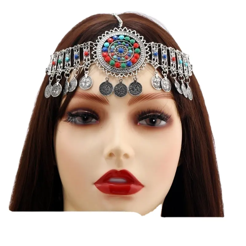 2312 retro national romantic Su headdress set ancient Han costume exotic wind forehead decoration chain earrings bracelet female